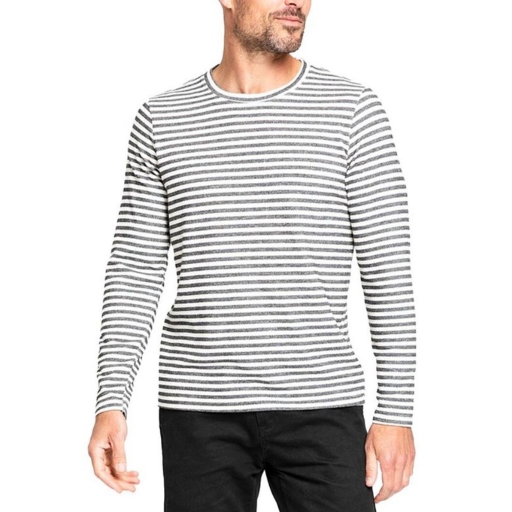 ♥️… SOL ANGELES Charcoal Stripe Sweater